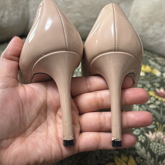 Prada Cream Patent Leather Heels - Picture 8 of 9